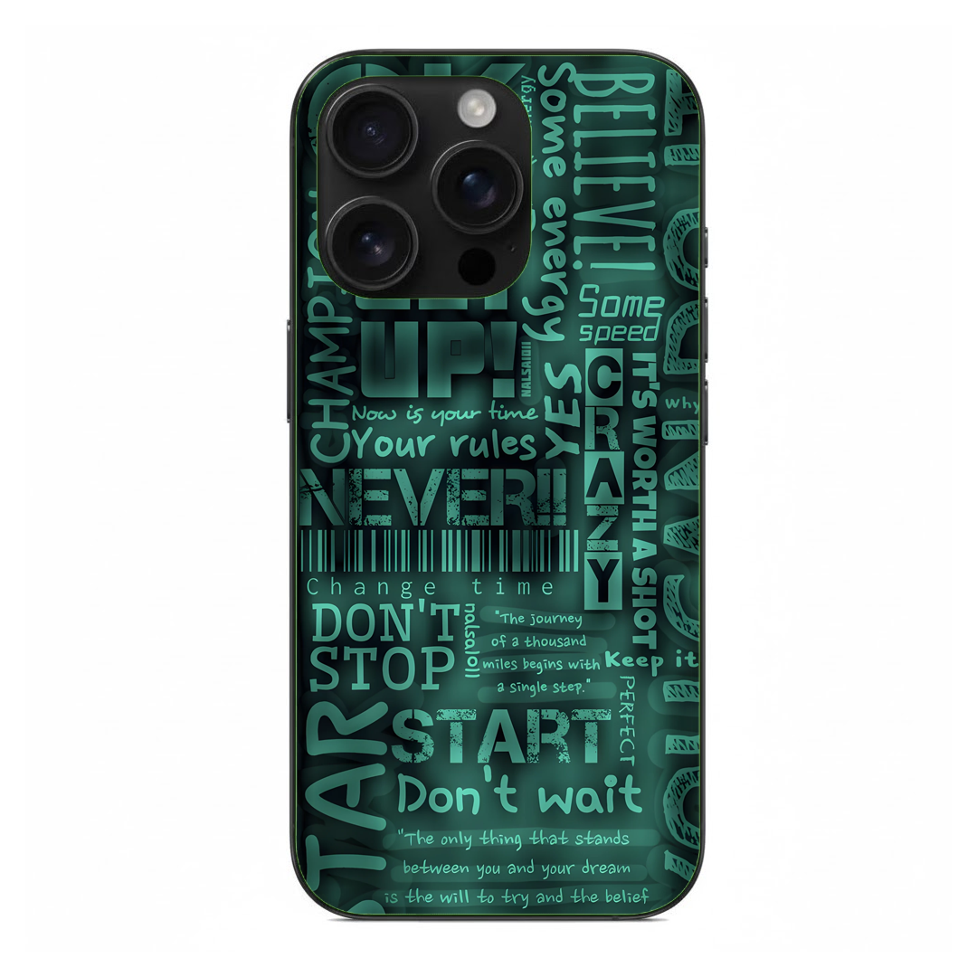 Inspirational Quotes Premium Back Cover – Daily Motivation, Strong Protection Q130