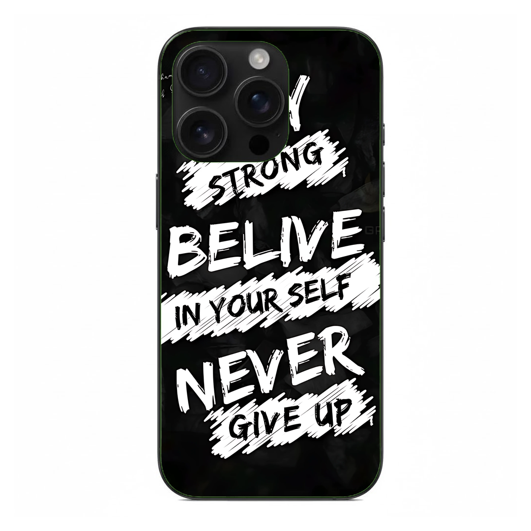 Inspirational Quotes Premium Back Cover – Daily Motivation, Strong Protection Q149