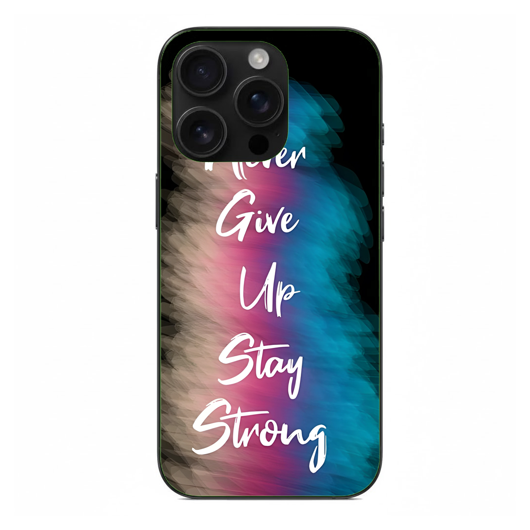 Inspirational Quotes Premium Back Cover – Daily Motivation, Strong Protection Q206